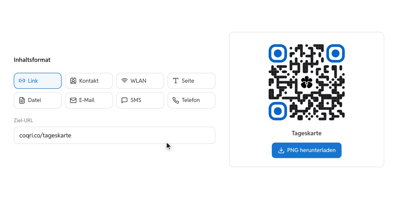 Einen QR-Code in Sekunden mit Coqrico erstellen