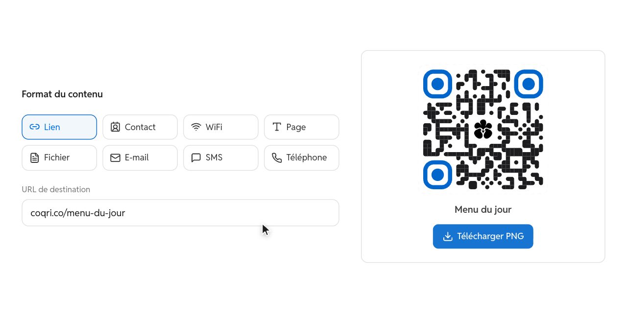Créer un QR Code en quelques secondes avec Coqrico